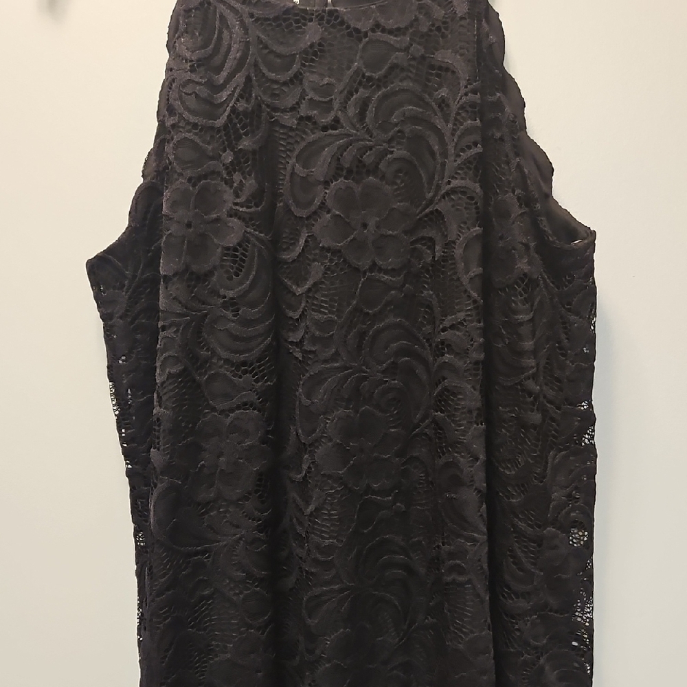 Women's Black Lace Tank Top